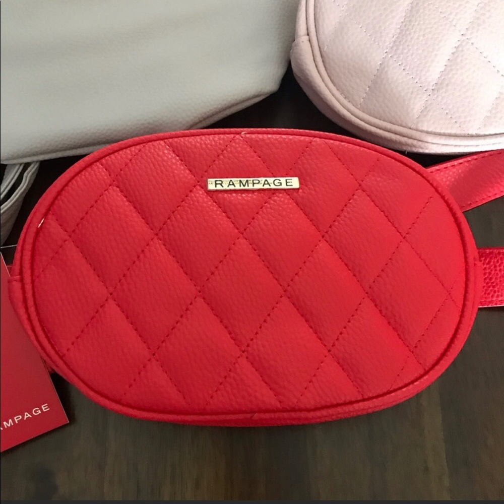 Rampage Red Quilted Crossbody Bag